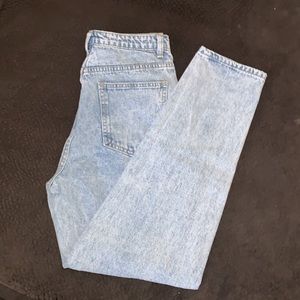 Acid Wash PLT Mom Jean